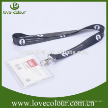 High quality custom polyester eco-friendly ID neck strap with printing logo